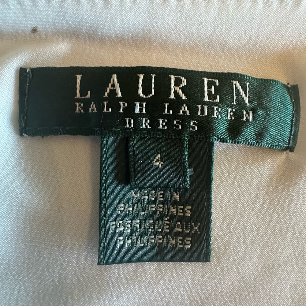 Ralph Lauren Elegant black dress with white and blue accents Dress. - Picture 4 of 6